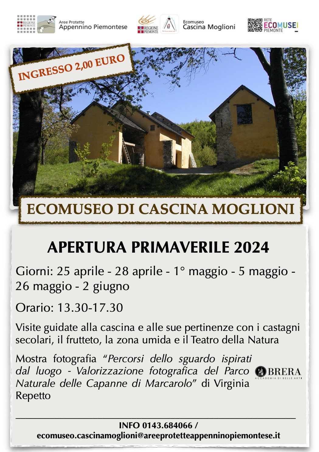 ECOMUSEO DI CASCINA MOGLIONI - APERTURA PRIMAVERILE 2024